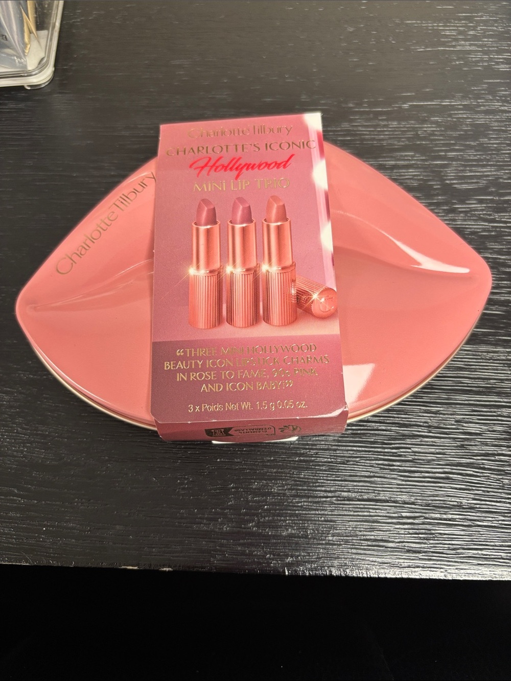 Charlotte Tilbury Mini Lip Trio — Rose and Coral Pink Set